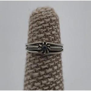 Vintage Sterling Silber gebogener Draht Daisy Ring Größe 3.75 verstellbar