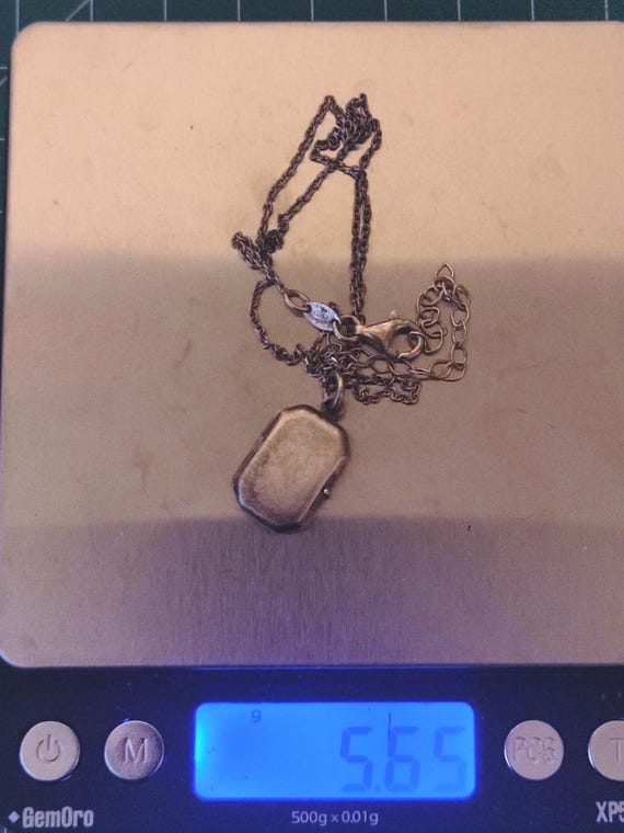 Vintage Sterling Silver Octagonal Rectangle Locke… - image 17