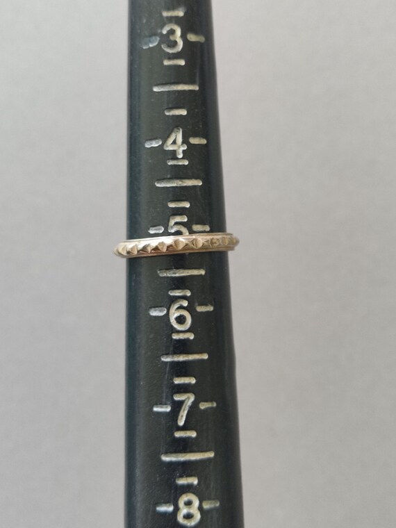 Vintage Sterling Silver Pyramids Stackable Ring S… - image 7