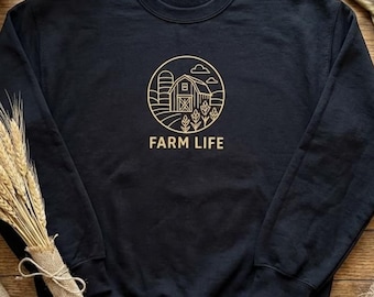 Farm Life Farm Scene Sweatshirt
