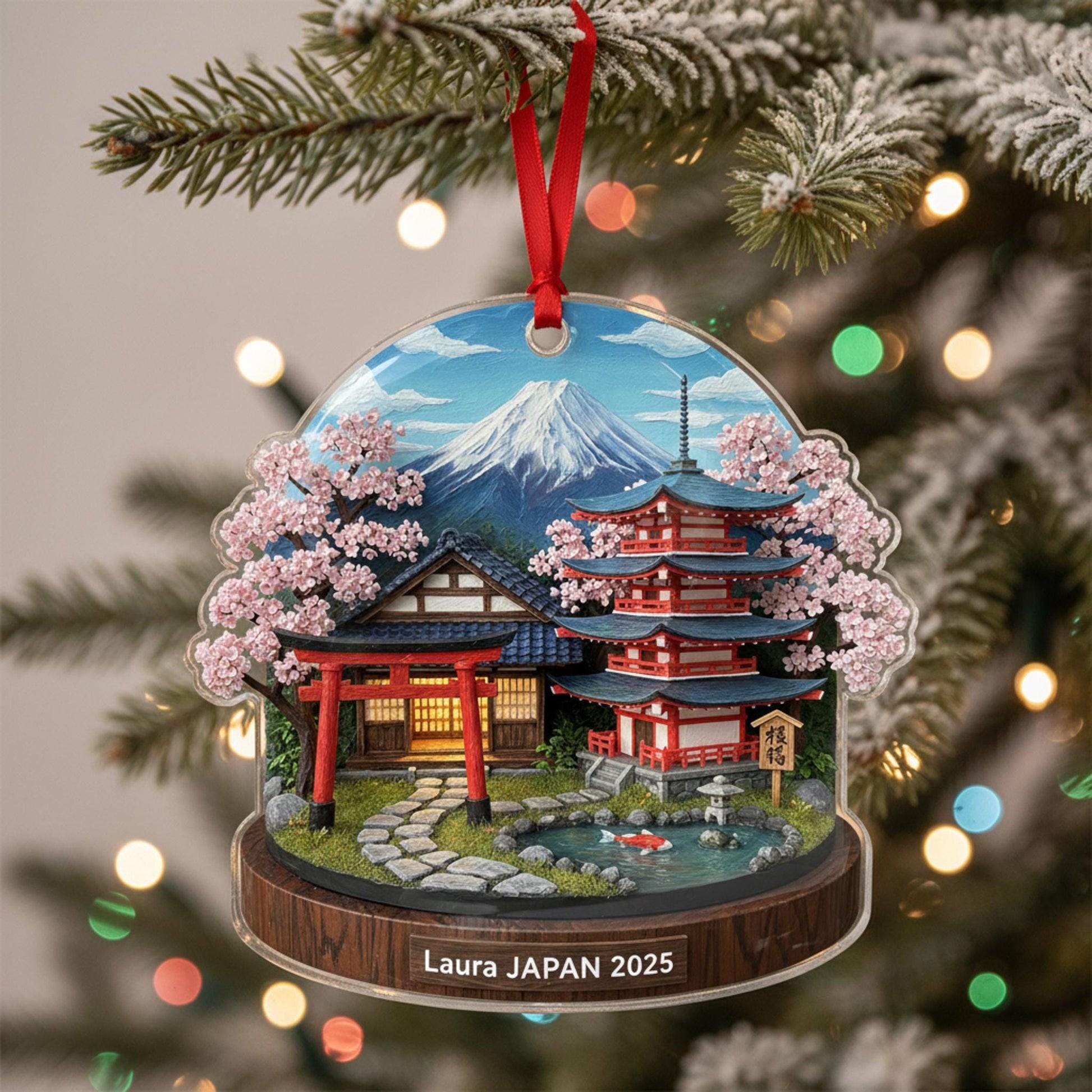 Torii Gate Christmas Ornament - Etsy