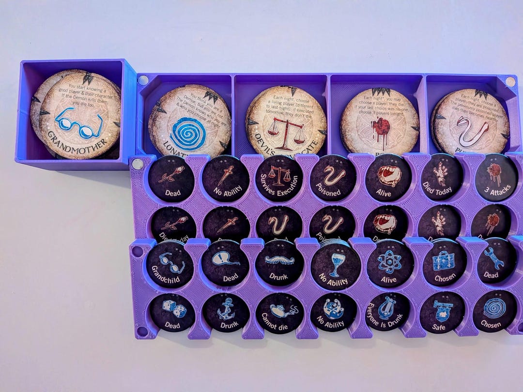 Blood on the Clocktower 3D Printed Script Box Organiser - Etsy