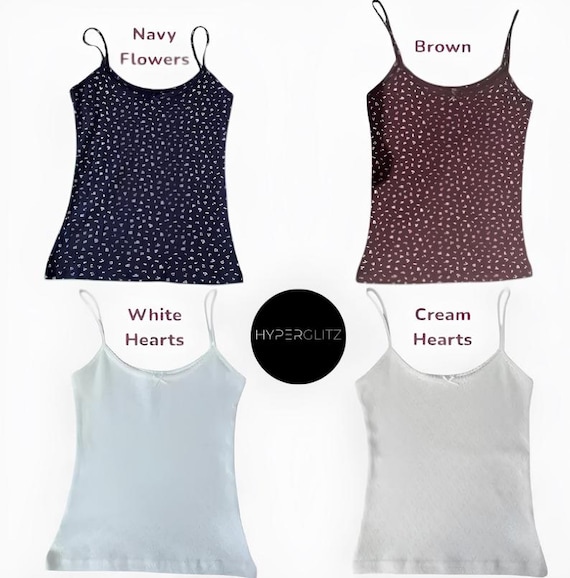 Cute Y2K Tank Top – Cotton Lace Trim Pointelle Camisole, Coquette