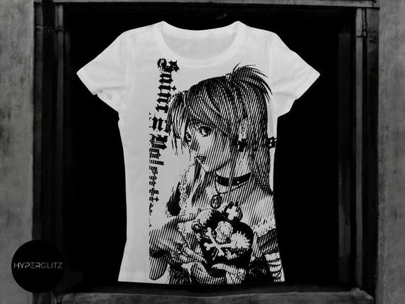 Y2K Grunge Anime Graphic Tee | Gothic Emo Streetwear Shirt | Harajuku Anime T-Shirt | Unisex Grunge Top | Gift for Anime Lovers