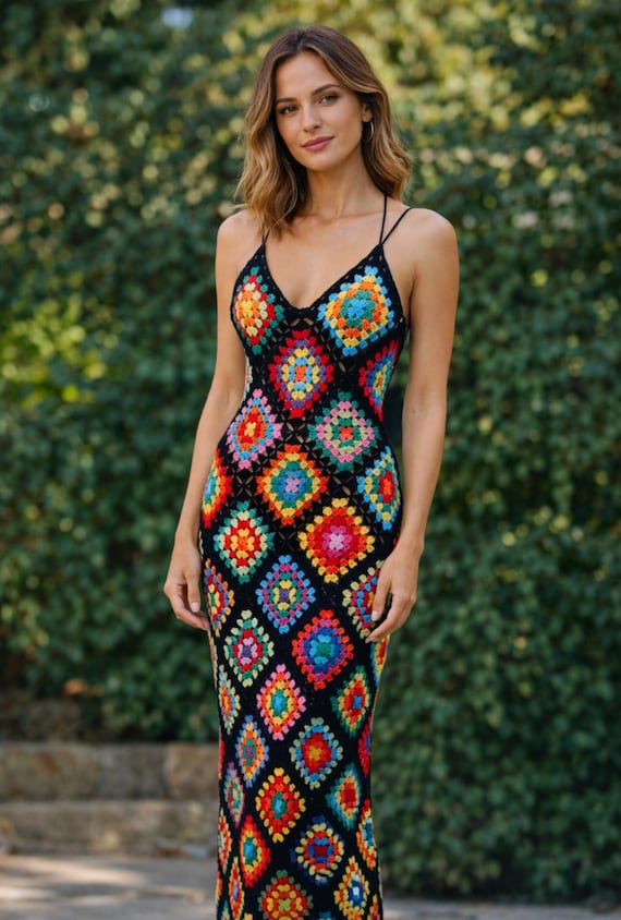 crochet summer maxi dress Marleen (Nude) Colour:Turquoise length dress creates a Kyle richards Clothing line 2021 Indian Summer Maxi Dress