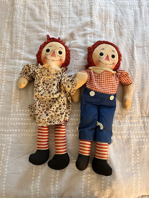 Vintage Raggedy Ann & Andy Set - Etsy