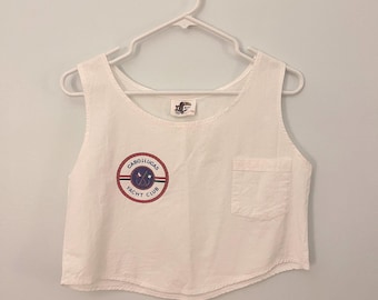 Vintage Cabo Linen Crop Top
