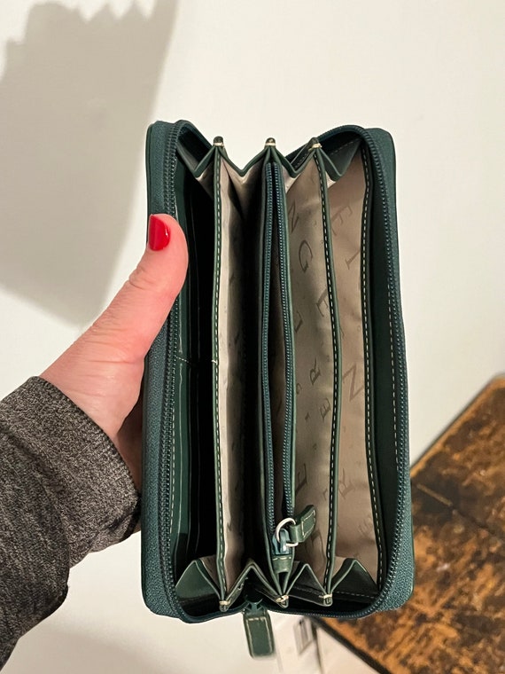 Forest Green Leather Wallet - Gem