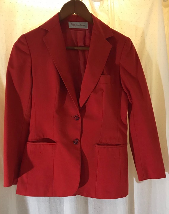 Cherry Red Vintage Blazer