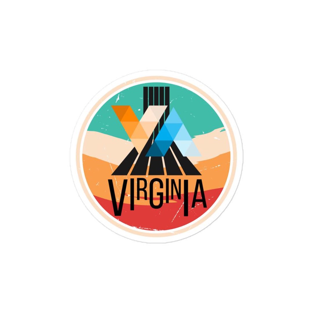 Virginia Sticker | Colorful NRV Virginia Outdoor Decal - Etsy