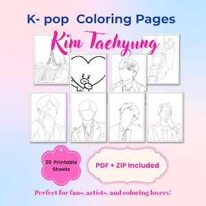 Pack de références pour dessiner Taehyung – BTS V