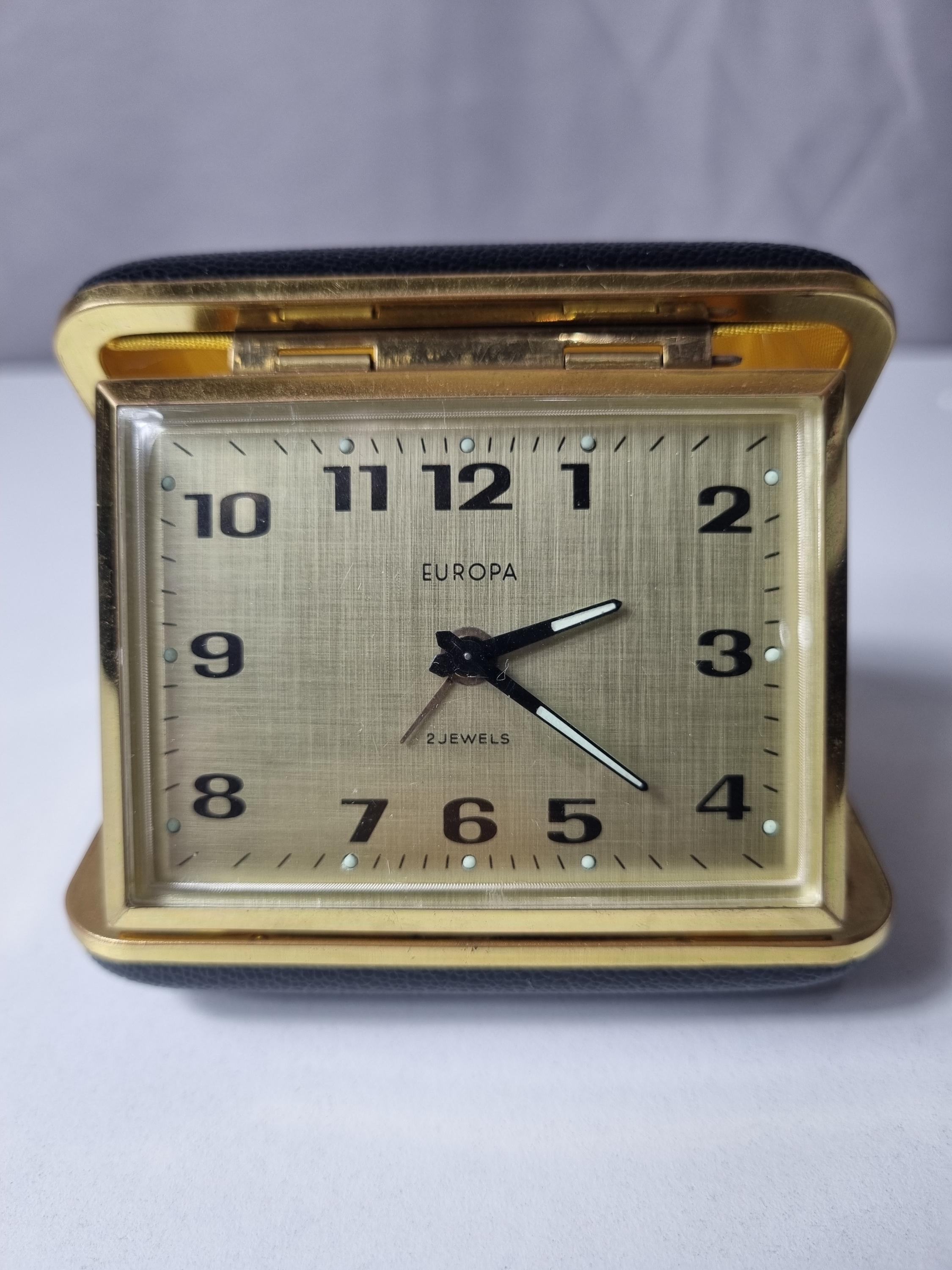 Mantel Clock Linden Quartz Desk Clock Vtg Travel Alarm Clock 