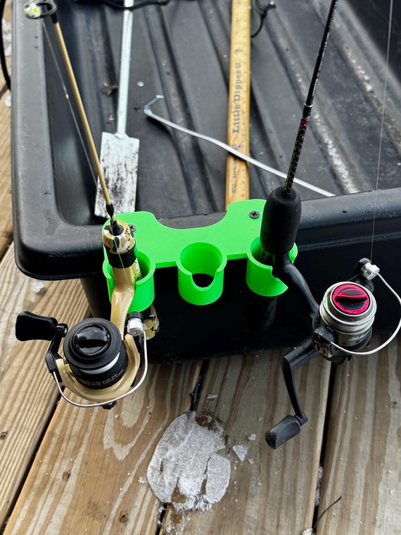 Ice Fishing Sled Rod Holder - Etsy Ice Fishing Sled Rod Holder - Etsy