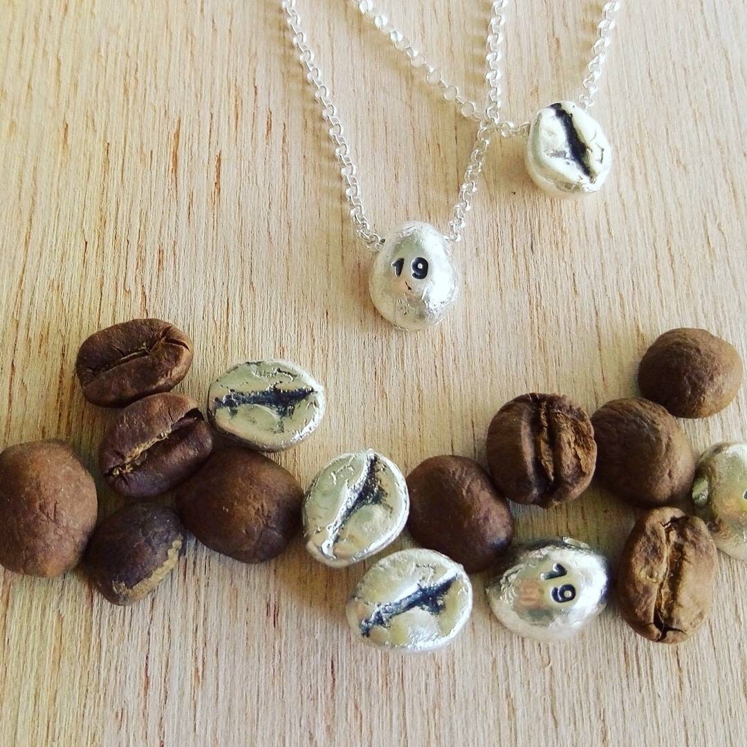 Coffee bean necklace - Etsy 日本