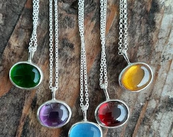 Zircon stone necklace. Red Zircon stone pendant. Oval stone necklace. Inspirational quote necklace