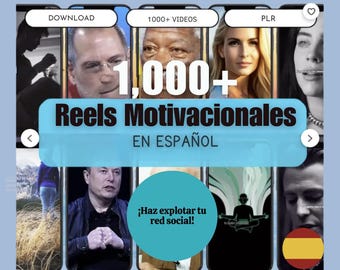 Reels Bundle Virales en Español +1000 Videos Cortos Motivacionales En Español PLR