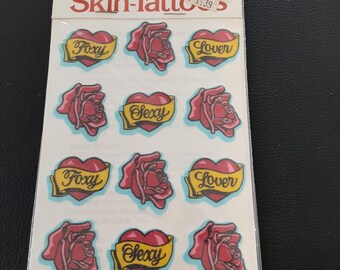 vintage 80's Mark 1 scratch & sniff Skin-Tattoos pkg