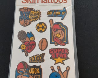 vintage 80's Mark 1 scratch & sniff Skin-Tattoos pkg