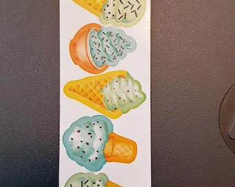 Peaceable Kingdom mint ice cream small scratch 'n sniff sticker strip
