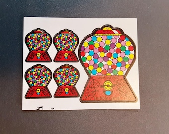 vintage 80s Mello Smello gumball machines scratch and sniff sticker module