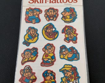 vintage 80's Mark 1 scratch & sniff Skin-Tattoos pkg