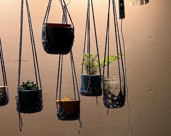 Handmade Crochet Plant Hanger, Boho Indoor Plant Decor