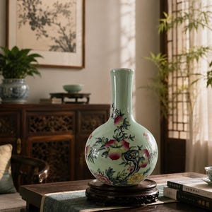 アンティーク 中国 セラドン Porcelain Chinese Celadon Vase - Etsy
