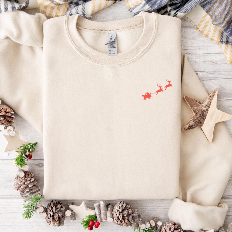 Ho Ho Ho Sweatshirt | Christmas holiday l Weihnachtsshirt l Weihnachtspulli l Weihnachtsgeschenk Frauen I Shirt Weihnachten image 2