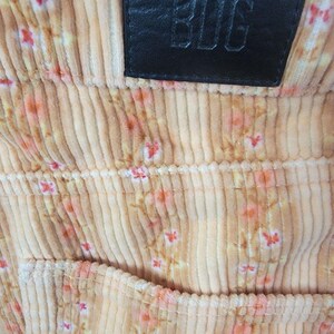 BDG Urban Outfitters Corduroy Floral Mini Skirt High Rise Peach Women Size L Y2K image 11