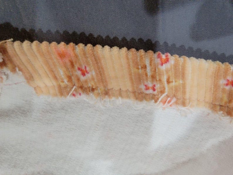 BDG Urban Outfitters Corduroy Floral Mini Skirt High Rise Peach Women Size L Y2K image 6
