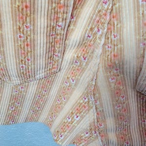 BDG Urban Outfitters Corduroy Floral Mini Skirt High Rise Peach Women Size L Y2K image 12