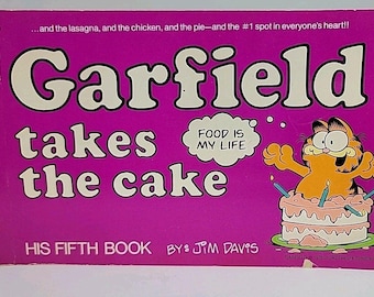 1982 Garfield Takes The Cake By Jim Davis His Fifth Book Very Collectable