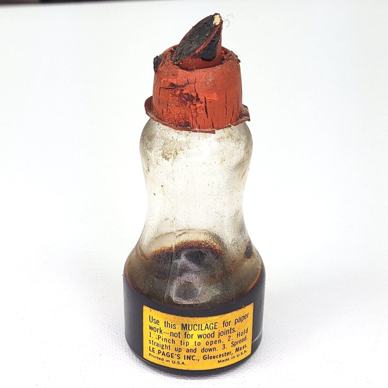 Vintage Lepage's Grip Spreader Mucilage Glue Glass Bottle Etsy