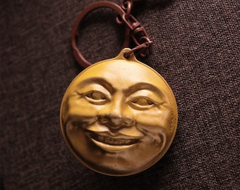 Kingdom Come Deliverance Reputation Keychain | Double-Sided Happy/Angry Face Charm | Henry Reputation Mood Keyring