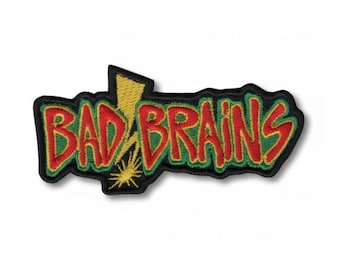 Punk Style “Bad Brains” Embroidered Patch – Iron On/Sew On