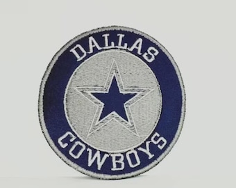 Dallas Cowboys Iron On Patch – Embroidered Football Team Logo Applique for Jackets