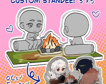 Op maat gemaakte acryl standee-commissies - gepersonaliseerde Chibi-OC's
