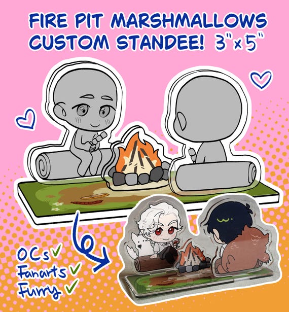 Custom Acrylic Standee Commissions - Personalized Chibi OCs