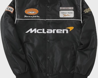 F1マクラーレン ヴィンテージ レーシングジャケット | 刺繍入り