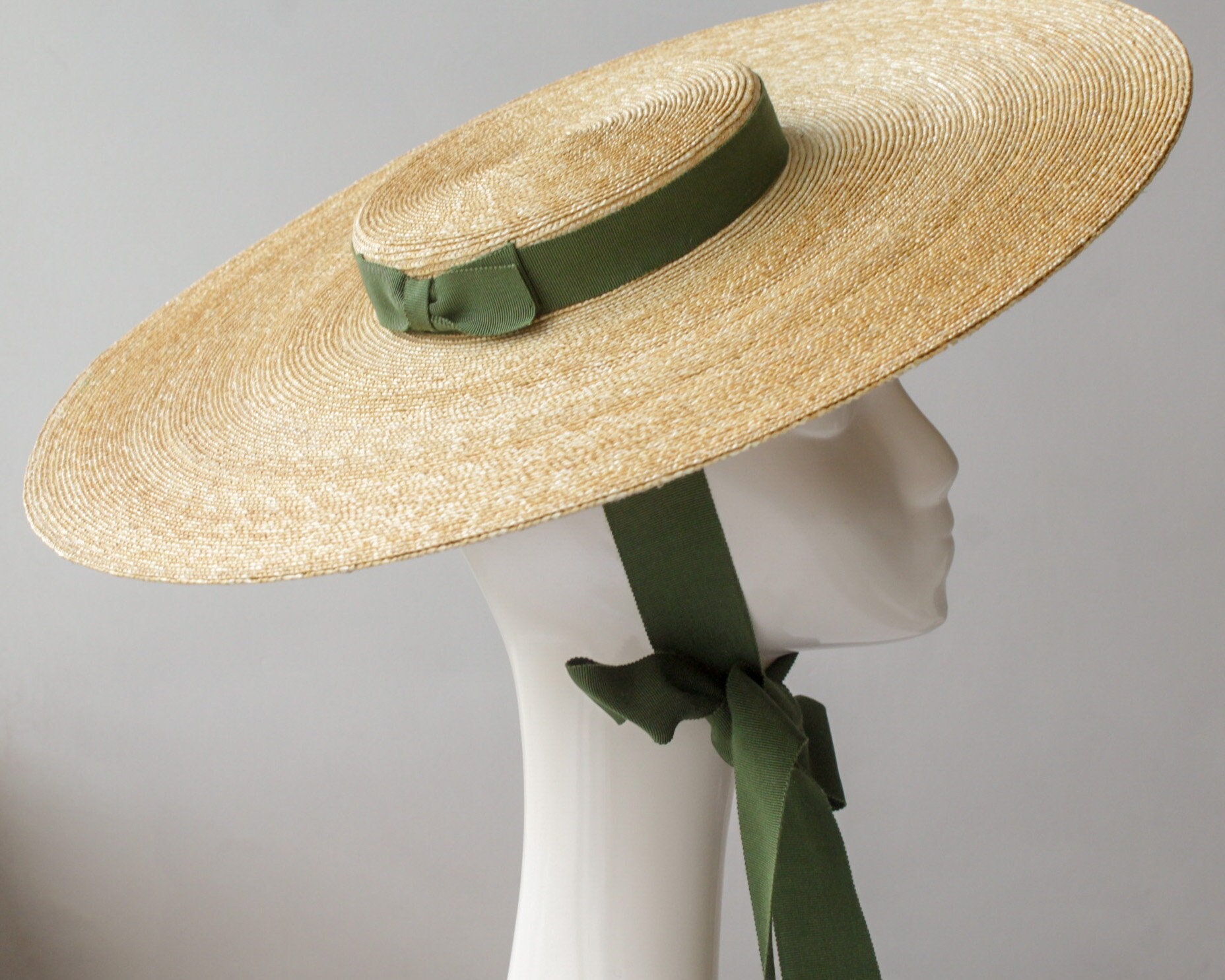 MONTPELLIER Natural Straw Boater Classic Sun Hat for for 