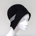 Jeanne Black Felt Cloche Hat - Warm & Stylish 