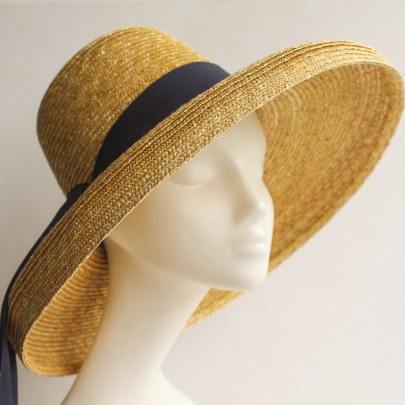 MIRABELE Wide Brimmed Straw Sun Hat for Wedding Guests  display picture 2