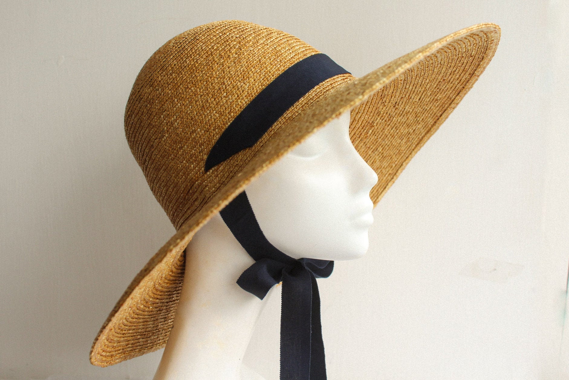 WINONA Straw Cloche Hat Wide Brim Sun Hat for Women - Etsy display picture 1