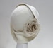 Anais Winter White 1920s Hat - Velour Felt Cloche Hat 