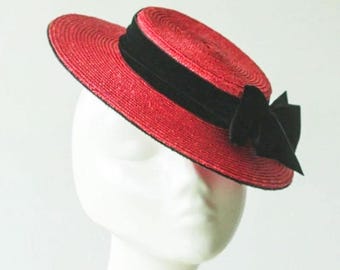 Vintage 1930s Stetson Straw Boater Hat Mens Size 8 - Etsy