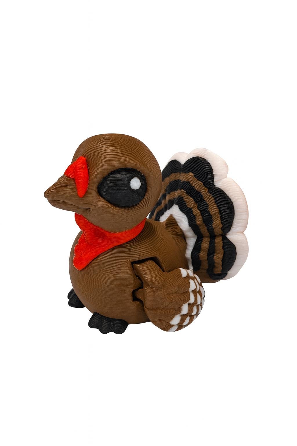 Turkey Object Articulated 3D Printed Turkey Figurine, Flexi Turkey Desk Toy ...