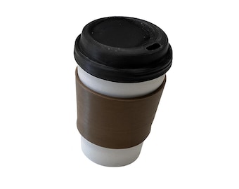 Coffee Cup Fidget Clicker, 3D Printed Stress Relief Toy, Desk Fidget for Anxiety, Sensory Click Toy for Kids & Adults