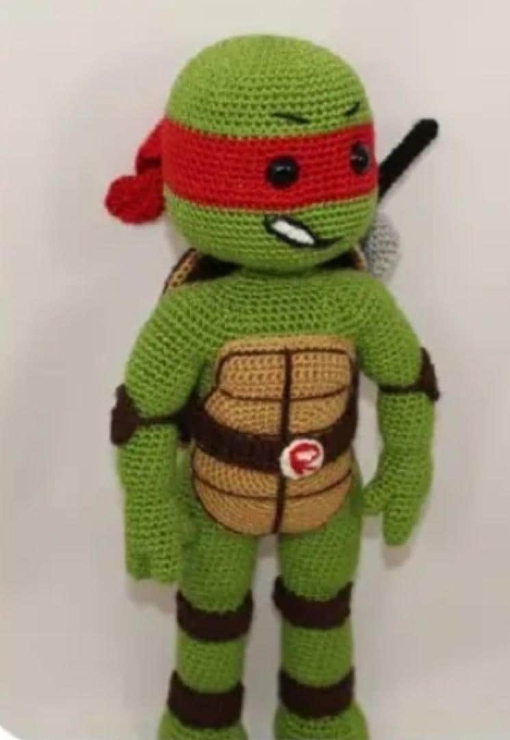 30 Ninja Turtle Crochet Patterns to Stitch for Fans, Gifts, and Playtime 15 Colorwork Ninja Turtle Doll PDF