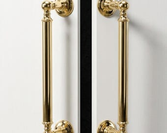 Tiradores en forma de T de oro pulido, 128 mm. Tiradores para cajones, ideales para renovar y reciclar cómodas.