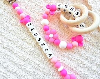 Pacifier Clip Personalized,Gift Ideas Newborn Birthday Baby Girl